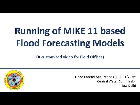 Running of MIKE11 Model (CWC Field Offices)