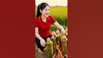 I Spent 24 Hours Cooking Duck Inside Bamboo Tubes In A Remote Field  | Farm Life Tropics