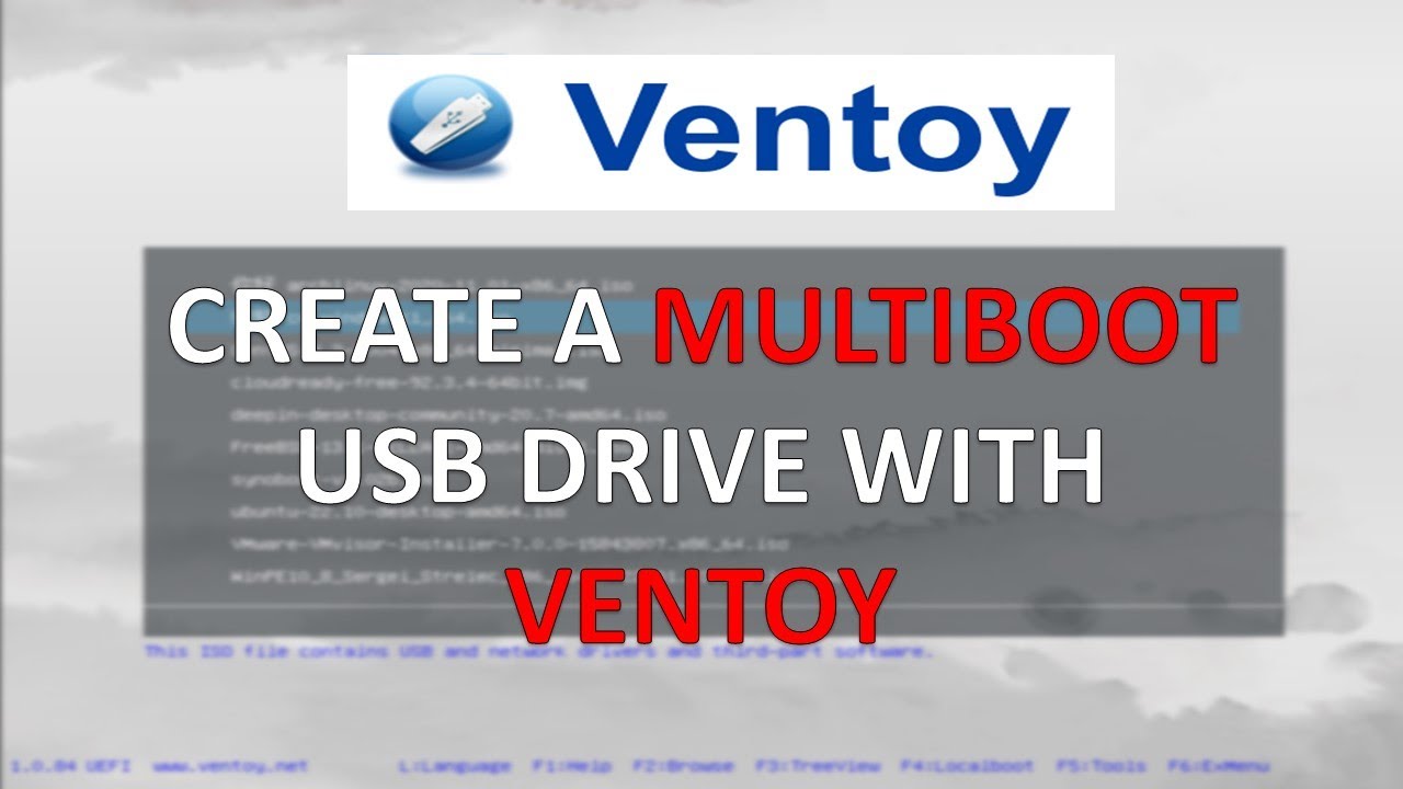 Create a MultiBoot USB Drive with Ventoy (works with Windows, Linux, Legacy BIOS & UEFI) YouTube