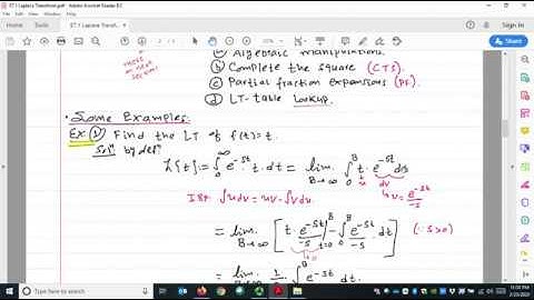 $7.1: The Laplace Transform | Differential Eqn Lecture – Dr. Koshal Dahal