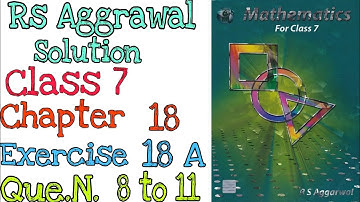 Reflection Symmetry | Class 7 Exercise 18A Question 8-11 | Rs Aggarwal | @mdsirmaths