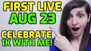 FIRST LIVE STREAM ANNOUNCEMENT! AUG 23! 11AM PST, 1PM CST, 2 PM EST, 3PM AST, 7PM BST!!