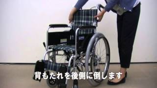 【カワムラサイクル】 自走用 車椅子 ＫＡ１０２ 背固定式・ノーパンクタイヤ・標準タイプ