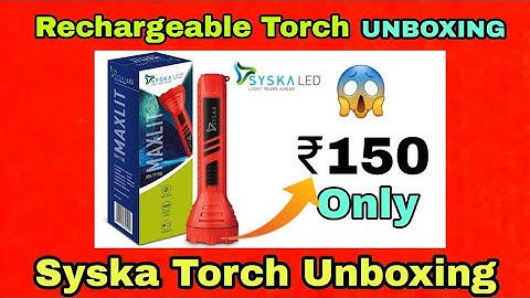 Syska Torch Review : syska torch charging : syska torch light : rechargeable torch