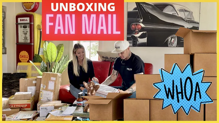 UNBOXING ALL THE FAN MAIL WE'VE RECEIVED THIS MONT...
