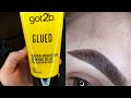 GOT2B GLUED|FLUFFY | BUSHY | LAMINETED | FIXED EYEBROWS | With hair gel