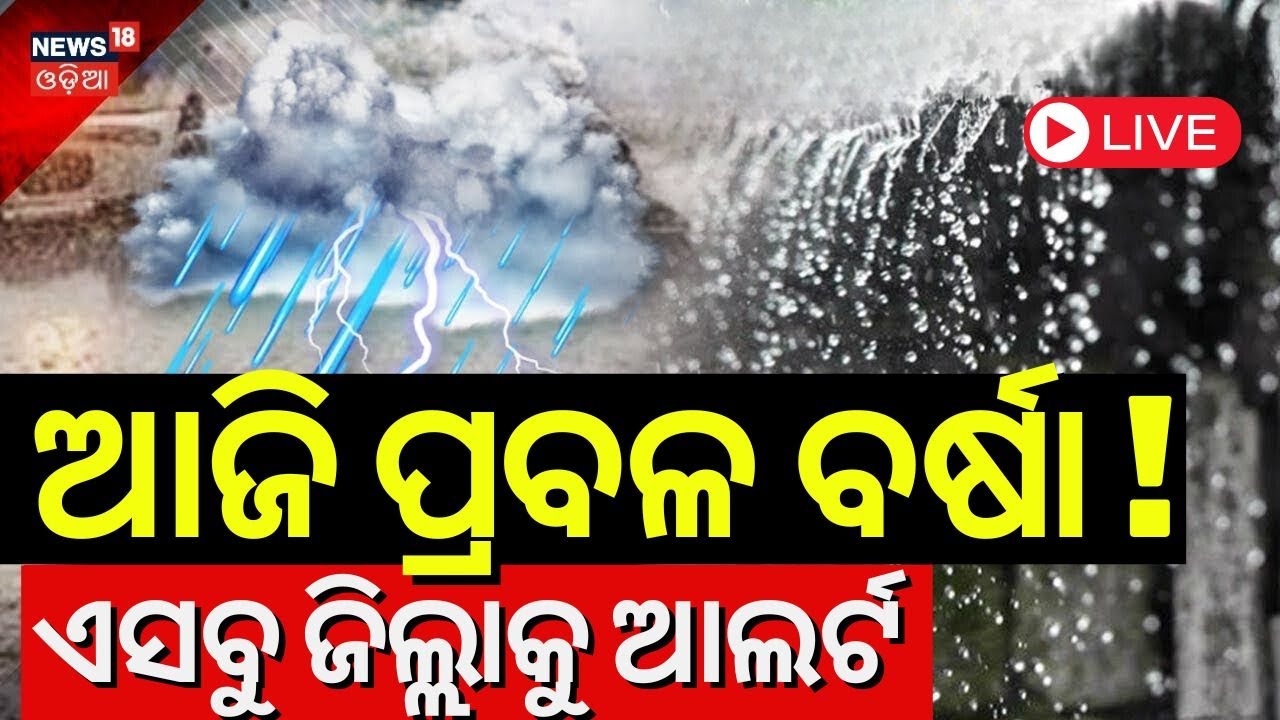 Odisha Rain Live: ୫ ଜିଲ୍ଲାକୁ ଅରେଞ୍ଜ ୱାର୍ଣ୍ଣିଂ | Weather Update | Very Heavy Rainfall