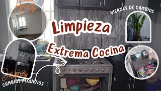 Limpieza extrema de mi cocina INFONAVIT  Cambios pequeños  que hacen la diferencia