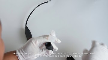 Dissolved oxygen sensor maintenance of adding electrolyte