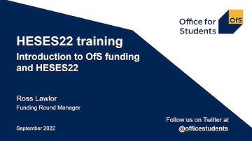 Introduction to OfS funding and HESES22
