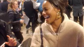 Taylour Paige signs autographs for TopPix