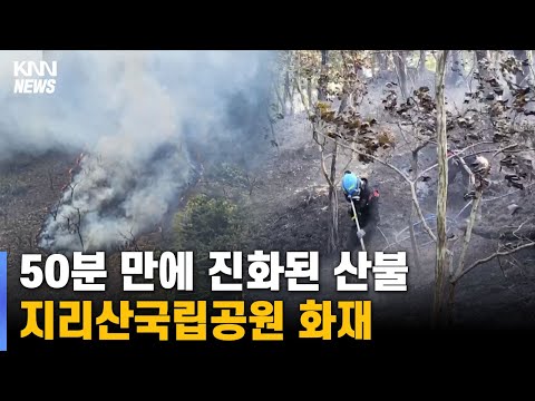 산청 지리산국립공원에서 불...50분만에 진화
