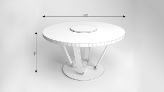 Практическая работа 5: Моделирование обеденного стола.