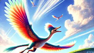 《飞向蓝天的恐龙》四年级下册课文视频朗读 飞向蓝天的恐龙 四年级下册语文 课文朗诵 朗诵背景视频 小学语文插图