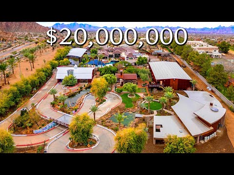 The $20,000,000 Man Cave Mansion | Go Karts, $130,000 Golf Simulator, Secret Rooms \u0026 Spa Resort!