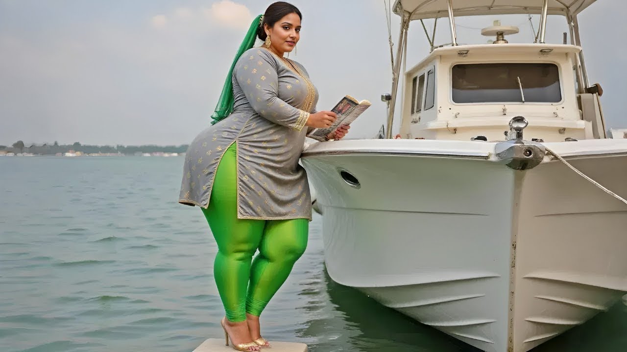 PLUS SIZE Fashion Gray Kurti _ Green Leggings  for Plus-Size Women _ Colors Contrast  _ Outfit Ideas