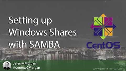 Setting up Shares with SAMBA (CentOS)