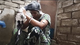 Long Hair Wash video || hair Wash by me || Puja creation 99