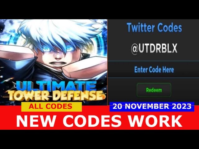 NEW* ALL WORKING ULTIMATE TOWER DEFENSE CODES IN NOVEMBER 2023