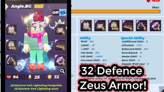 Zeus Armor 32 Defence in Skyblock Blockman Go #blockmango #skyblock