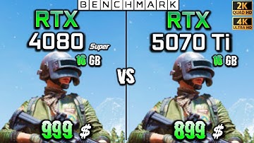 RTX 4080 Super 16GB vs RTX 5070 Ti 16GB / Test / 1440p - 2160p 4K / in 8 Games