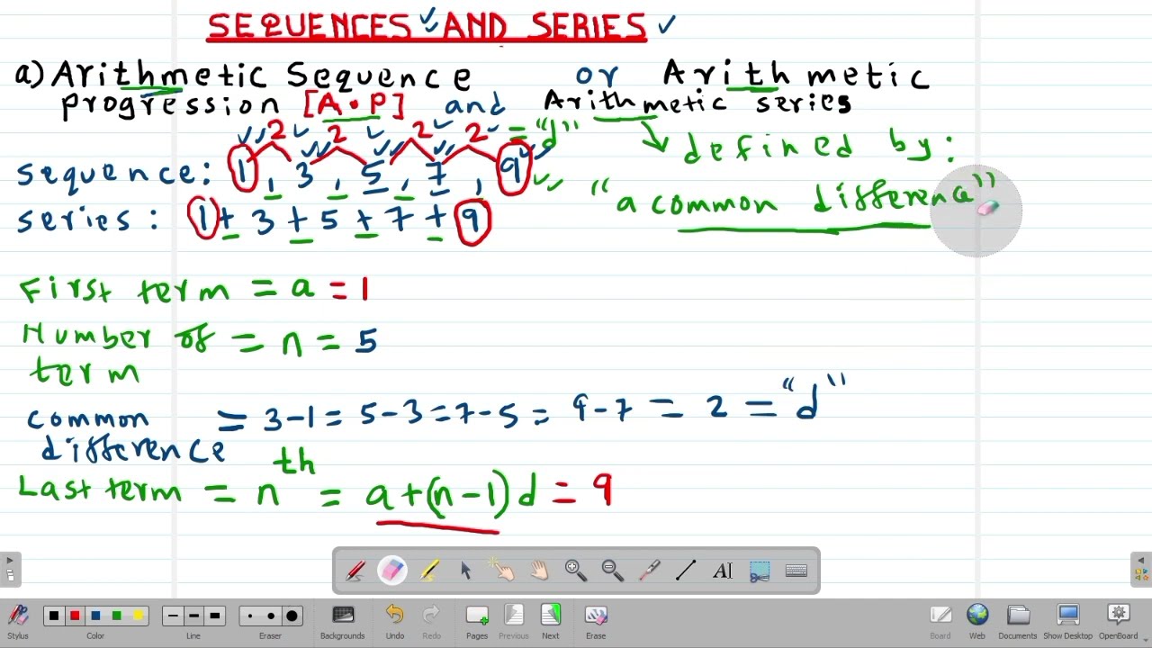 MATH: FORM 3: SEQUENCE AND SERIES : LESSON 1 (A.P KCSE 1990 PP1 NO.13)