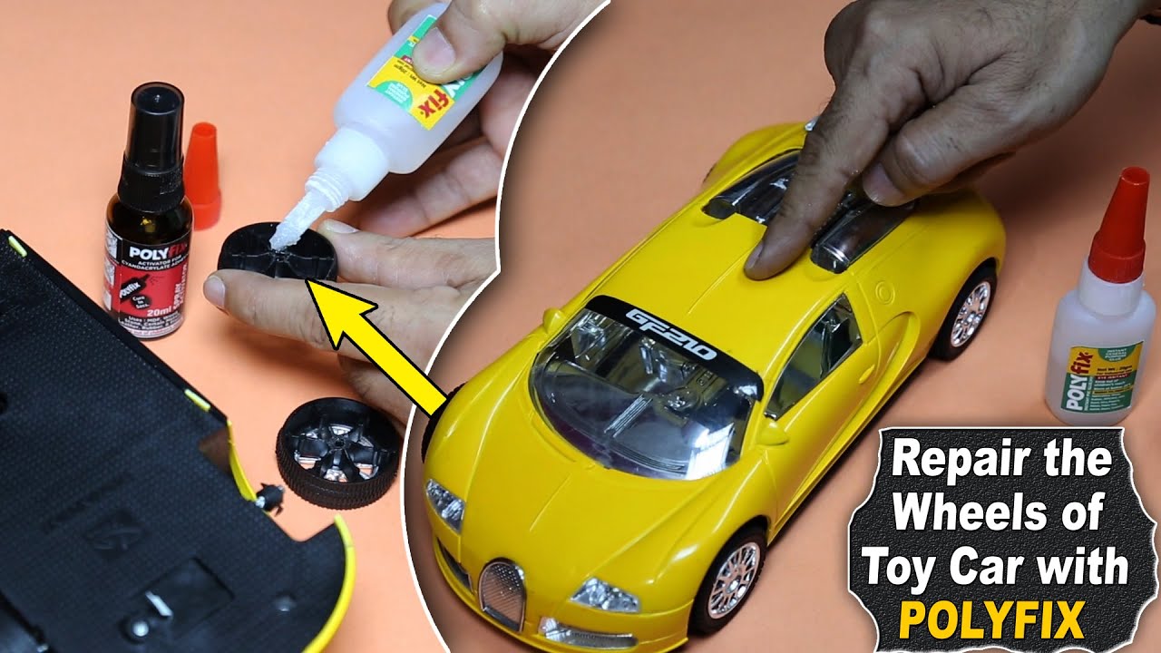 DIY Tutorial on How To Fix Broken Wheels of Toy Car । घर पर टूटे