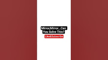 #14 Can You Solve the Mirror Riddle?🧩 #fun #funny #riddles #animation