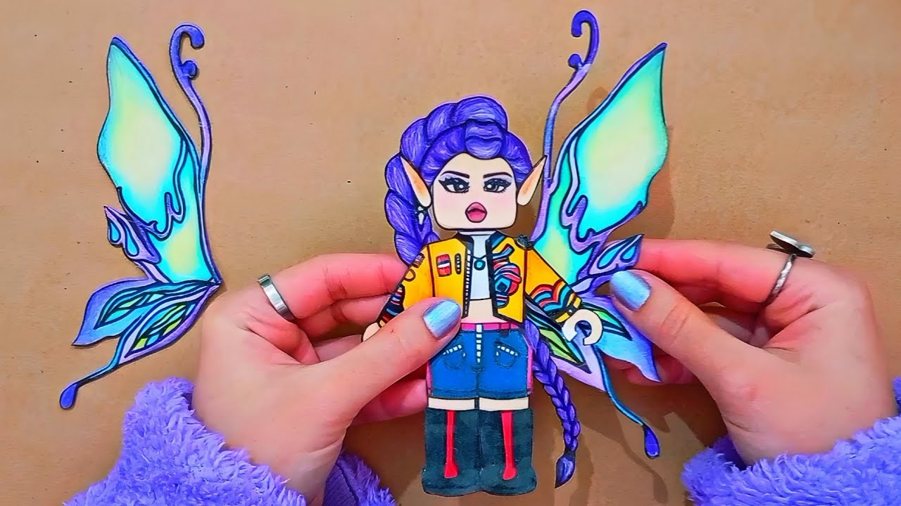 💜 Paper Diy 💜 KPOP DEMON HUNTERS Rumi x Roblox 😍✨ Magical Outfit Paper Doll