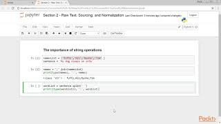 Text Processing using NLTK in Python: The Importance of String Operations| packtpub.com