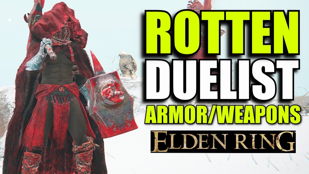 Elden Ring ROTTEN DUELIST GRAVEKEEPER Armor & Weapons Set Location
