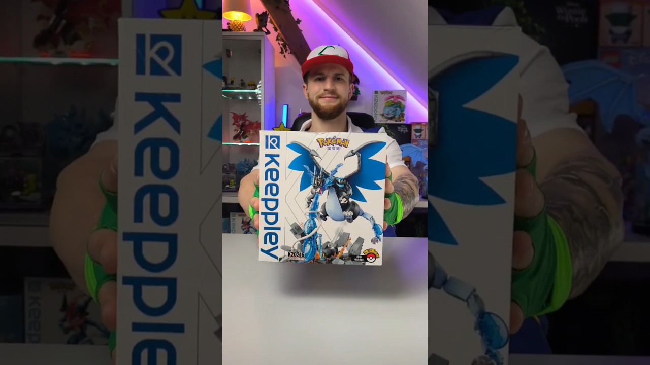 Let's build "KEEPPLEY - Pokémon Mega Charizard X | K20216" with me🔵🐉 