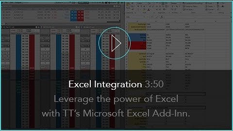 Excel Integration on the TT® Futures Trading Platform