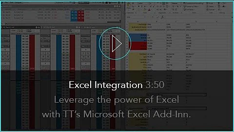 Excel Integration on the TT® Futures Trading Platform