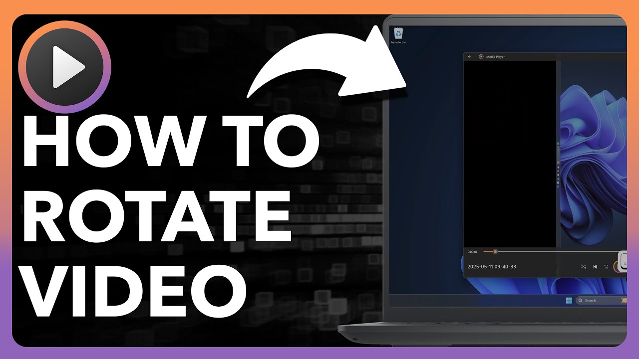 Window Video Rotate How To Rotate A Video In Windows 11 - YouTube