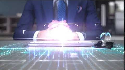 Businessman Writing On Hologram Desk Tech Word Portfolio | Motion Graphics - Envato elements