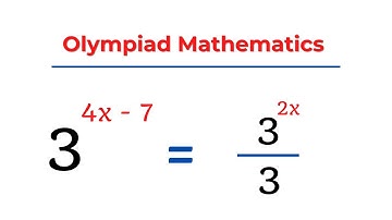 👍Math Olympiad Question | Beautiful Exponential Equation.. |  Nice Exponential Equation | TELEMATH