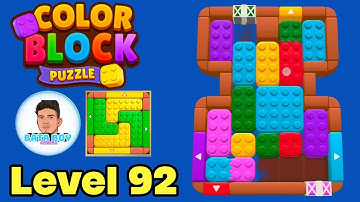 Color block puzzle 3d jam level 92 solution walkthrough 