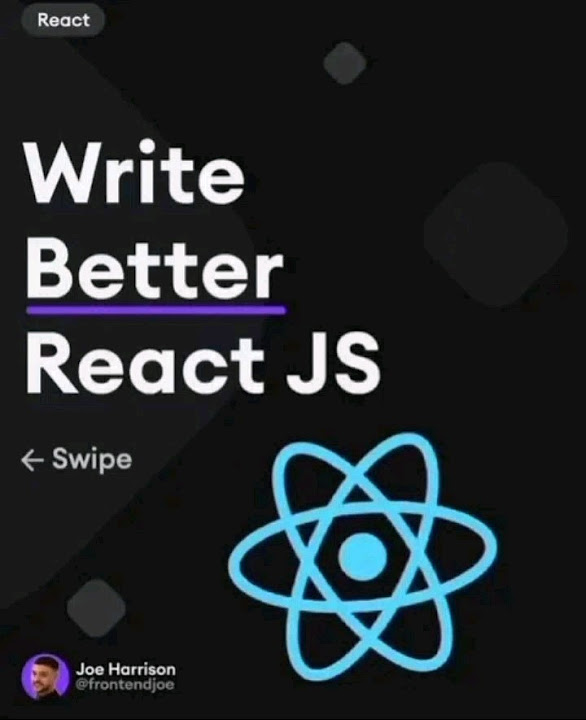 Write Better React JS #react #javascript #js #programming #coding # ...