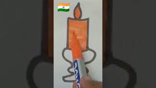 Indian flag 🇮🇳 #Shorts #tranding #Republic day #drawing #art #youtube shorts #viral