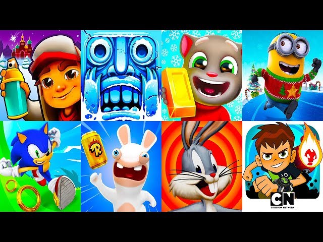 Talking Tom Gold Run vs Subway Surfers vs Sonic Dash Iron Ben vs Pridebot  vs Andronic Gameplay 