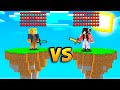 ILHA DO LOPERS VS ILHA DA AMANDINHA COM VIDA INFINITA NO MINECRAFT