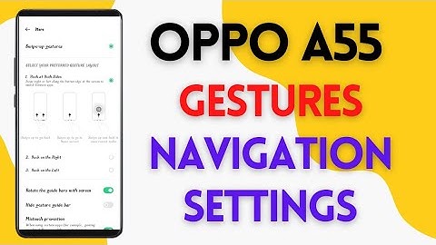 oppo A55 How To use Gestures  Navigation Settings on oppo A55