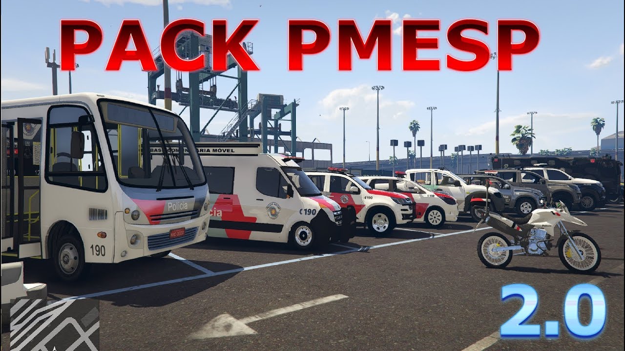 GTA V Mods Brasileiros Pack Policia de São Paulo PMESP 2.0 