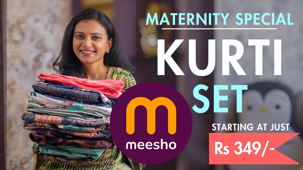 Meesho Maternity Wear & Feeding Kurti Haul Starting ₹349👗