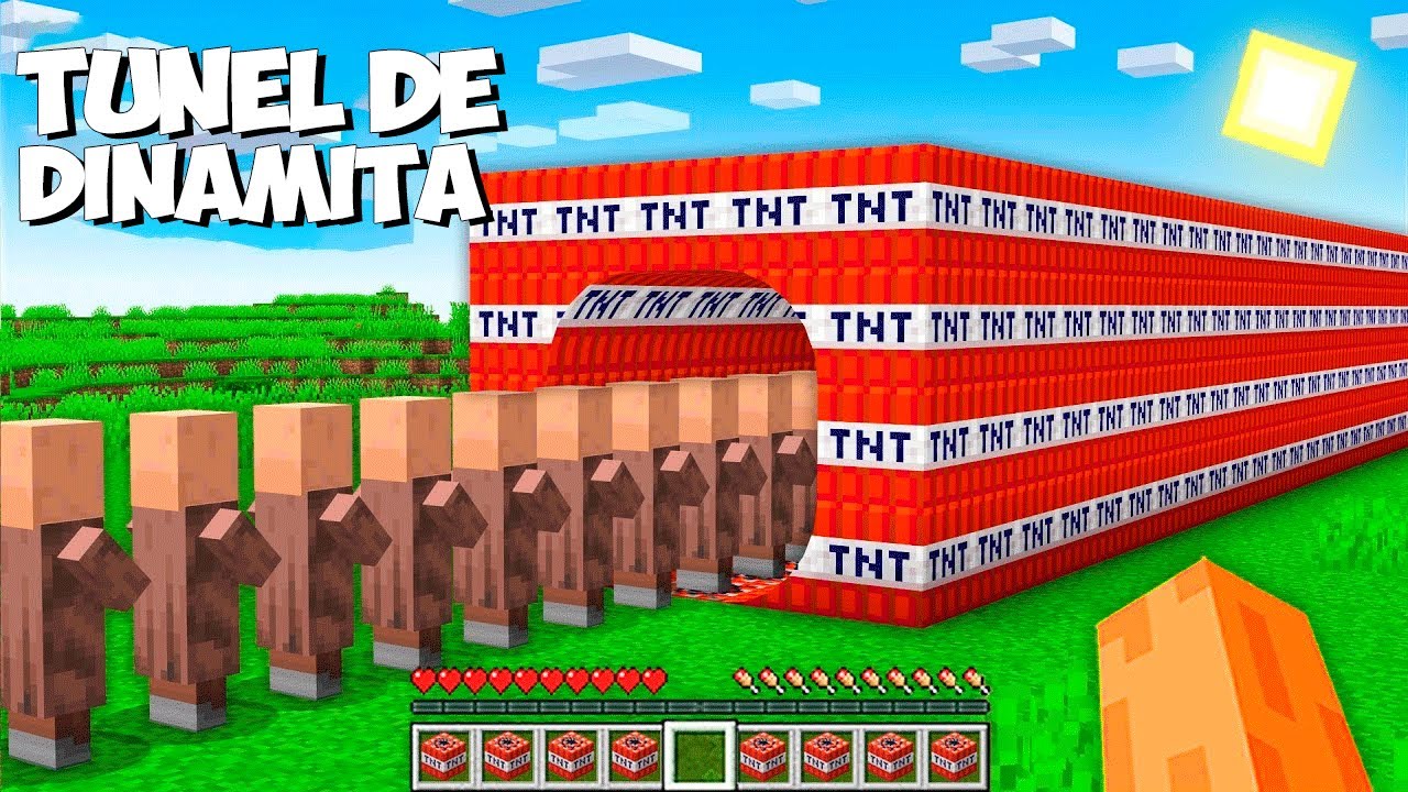 ¿Dónde TEMINAN LOS ALDEANOS que entras a este TUNEL GIGANTE DE DINAMITA