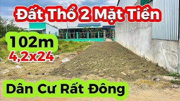 🔴 370 . Đất Thổ Cư 2 Mặt Tiền Đường / Dân Cư Rất Đông / #baonhadatcangiuoc