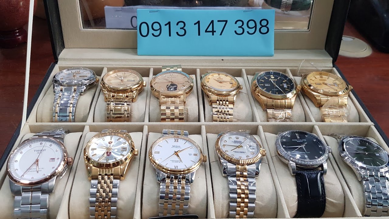 Tập 186: Đồng hồ đeo tay cơ tự động đời mới 12 chiếc