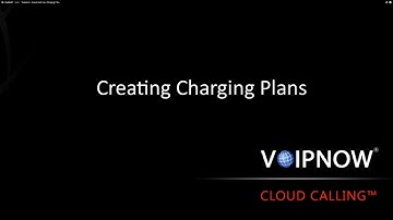 Tutorial 5 - How-to Set Up a Charging Plan
