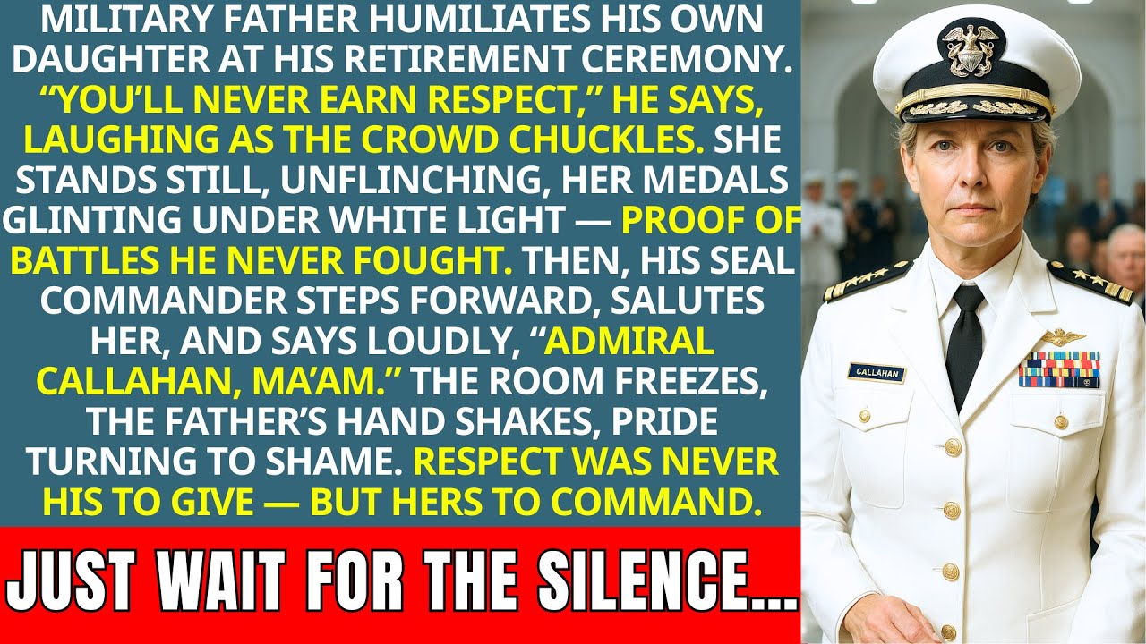 “You’ll Never Earn Respect,” Dad Said — Then His SEAL Commander Stood and Saluted Me.